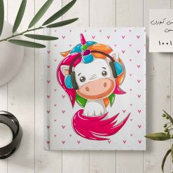 آلبوم عکس کودک چسبی 20در25 طرح یونی کورن