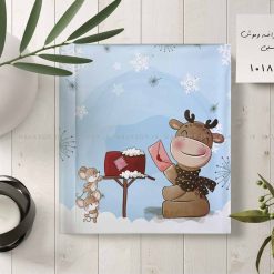 آلبوم عکس کودک چسبی 20برگی سیمی 20در25 طرح زرافه و موش