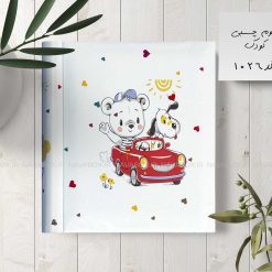 آلبوم عکس کودک چسبی 20برگی سیمی 20در25 طرح خرس مهربون