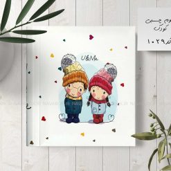 آلبوم عکس کودک چسبی 20برگی سیمی 20در25 طرح دخترخانوم و آقاپسر