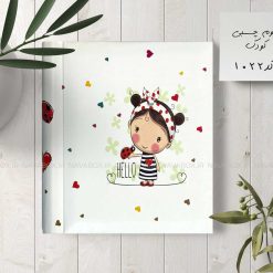 آلبوم عکس کودک چسبی 20برگی سیمی 20در25 طرح دختربچه و کفشدوزک