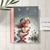 آلبوم عکس فریم‌ دار ۴۰ عکسی ۱۶×۲۱ طرح دختربچه زیبا و قاصدک