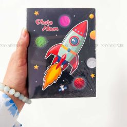 آلبوم عکس پاکتی 100عکسی 10در15 وارداتی طرح سفینه کوچولو